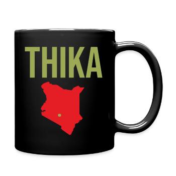 Thika Kenya Souvenir - Tasse einfarbig - Schwarz - Rechts