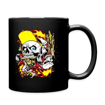 Skater - Tasse einfarbig - Schwarz - Rechts