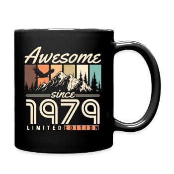 Großartig seit 1979 Jahrgang Vintage Geburtstag - Tasse einfarbig - Schwarz - Rechts