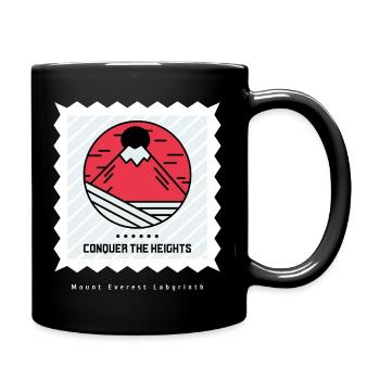Conquer the Heights Mount Everest Labyrinth - Full Colour Mug - black - Right