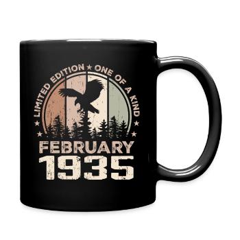 Incomparable depuis février 1935, 89e Anniversaire - Mug uni - noir - Droite