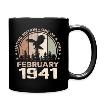 Incomparable depuis février 1941, 83e Anniversaire - Mug uni - noir - Droite