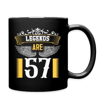 Legends are 57 years old, birthday 57 - Full Colour Mug - black - Right