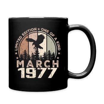 Incomparable since March 1977, 47th Anniversary - Full Colour Mug - black - Right