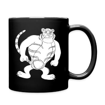 Tiger - Full Colour Mug - black - Right