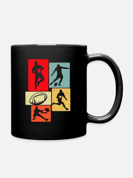Rugby - Mug uni - noir