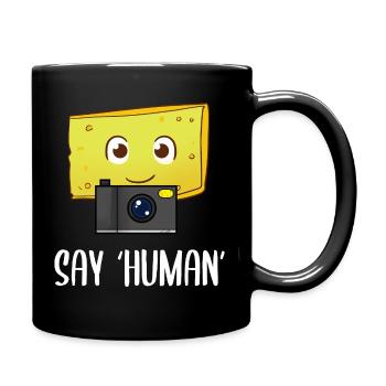 Say Human Fotograf - Tasse einfarbig - Schwarz - Rechts