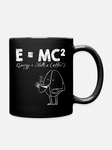 E=MC² (Énergie = Lait x Café²) - Mug uni - noir