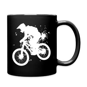 Cyclisme VTT Cycliste VTT - Mug uni - noir - Droite