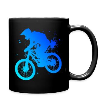 Cyclisme Cyclisme Hommes Femmes VTT - Mug uni - noir - Droite