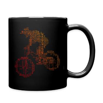 MTB Women Cycling Cycling Cyclists Men - Full Colour Mug - black - Right