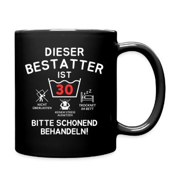 Cet entrepreneur de pompes funèbres a 30 ans. - Mug uni - noir - Droite