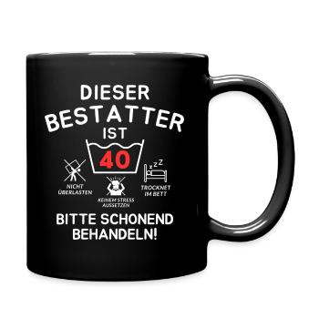 Cet entrepreneur de pompes funèbres a 40 ans. - Mug uni - noir - Droite