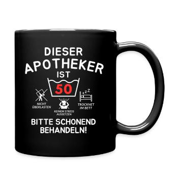 This pharmacist is 50. - Full Colour Mug - black - Right