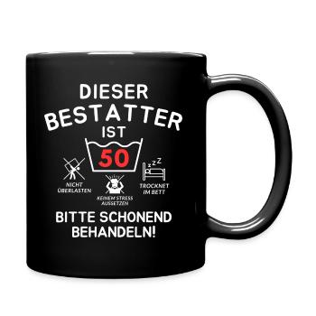 Cet entrepreneur de pompes funèbres a 50 ans. - Mug uni - noir - Droite