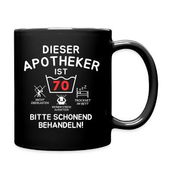 Ce pharmacien a 70 ans. - Mug uni - noir - Droite