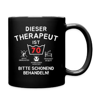 Ce thérapeute a 70 ans. - Mug uni - noir - Droite
