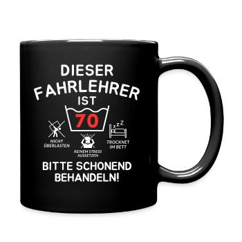 Ce moniteur d’auto-école a 70 ans. - Mug uni - noir - Droite