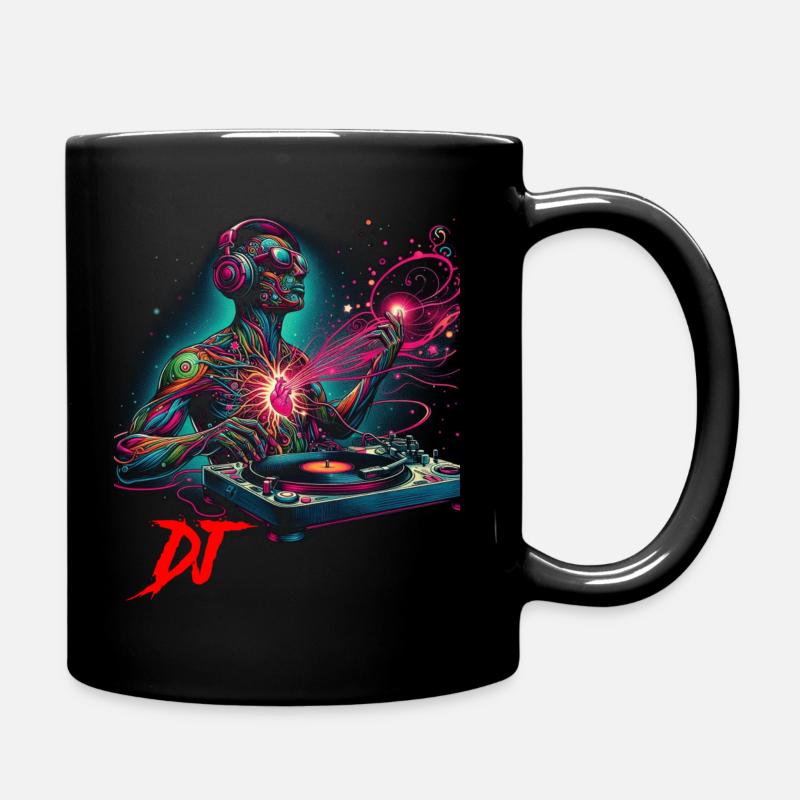 Dj - Tasse einfarbig - Schwarz