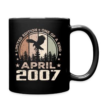 Incomparable depuis avril 2007, 17e Anniversaire - Mug uni - noir - Droite
