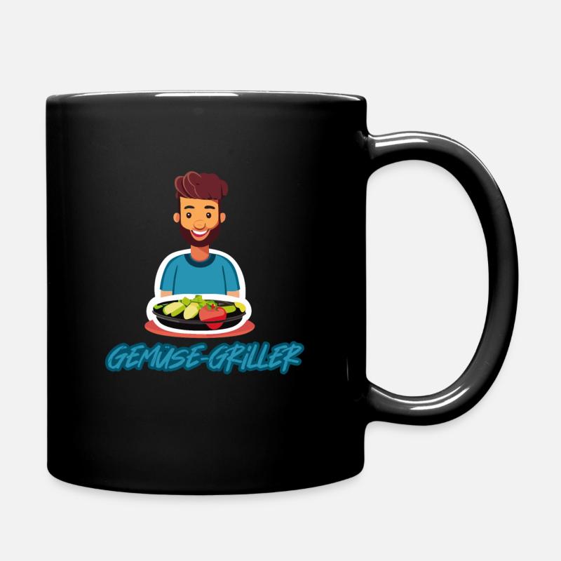 Vegetable Griller - Full Colour Mug - black