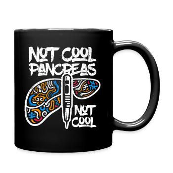 Pas cool Pancréas Pas cool - Chemise pour diabète de type 1 - Mug uni - noir - Droite