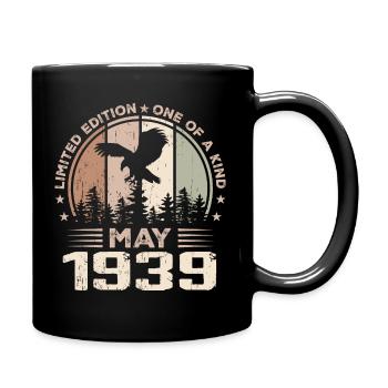 Incomparable since May 1939, 85th Anniversary - Full Colour Mug - black - Right