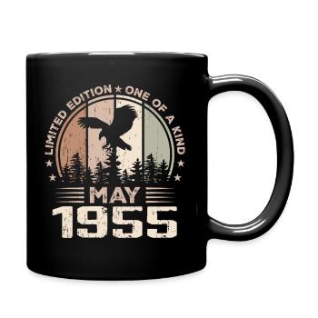 Unvergleichlich seit Mai 1955, 69. Jahrestag - Tasse einfarbig - Schwarz - Rechts