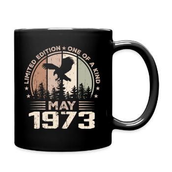 Unvergleichlich seit Mai 1973, 51. Jahrestag - Tasse einfarbig - Schwarz - Rechts