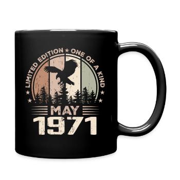 Unvergleichlich seit Mai 1971, 53. Jahrestag - Tasse einfarbig - Schwarz - Rechts