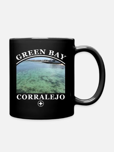CORRALEJO BAY - Full Colour Mug - black