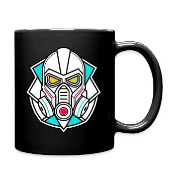 Gas Mask - Full Colour Mug - black - Right