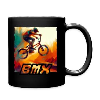 BMX Bike - Tasse einfarbig - Schwarz - Rechts