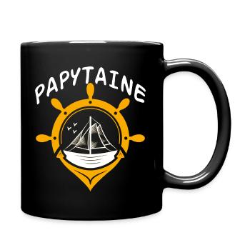 Papytaine - Tasse einfarbig - Schwarz - Rechts