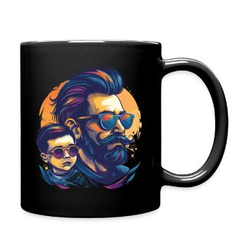 Vatertag - Tasse einfarbig - Schwarz - Rechts