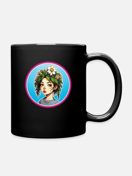 Flower Gril Posse - Tasse einfarbig - Schwarz