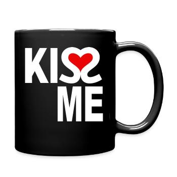 Kiss Me - Kiss Me - Full Colour Mug - black - Right