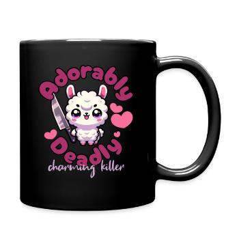 adorably deadly - Full Colour Mug - black - Right