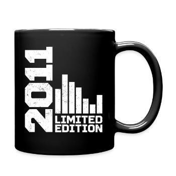 Vintage 2011 Geburtstagsgeschenk 2011 Baujahr 2011 - Tasse einfarbig - Schwarz - Rechts