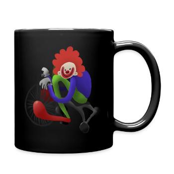 Clown on a Tricycle - Clown on a Tricycle - Full Colour Mug - black - Right