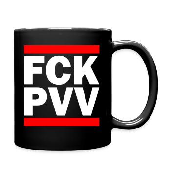 Fck pvv - Tasse einfarbig - Schwarz - Rechts