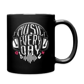 Machen Sie jeden Tag Musik Grafik für Musiker - Tasse einfarbig - Schwarz - Rechts