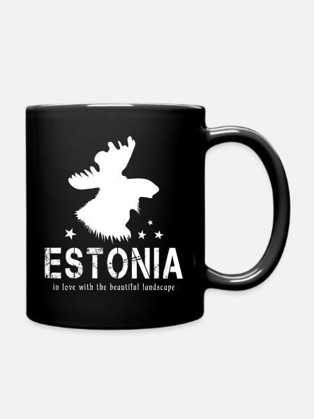 Estonie Estonien Estonien - Mug uni - noir