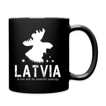 Latvia Latvia Latvian Riga - Full Colour Mug - black - Right