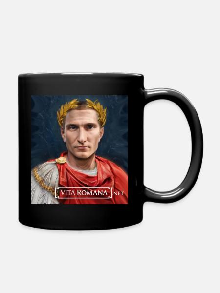 Young Caesar Gaius Julius - Full Colour Mug - black