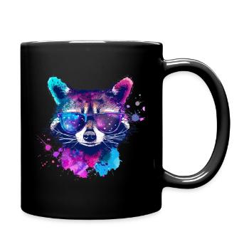 Galaxy Racoon v1 - Mug uni - noir - Droite