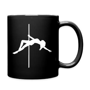 Figurine de Pole Dance - Pose de Danse - Mug uni - noir - Droite