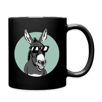 Donkey Donkey Mule Muli - Full Colour Mug - black - Right