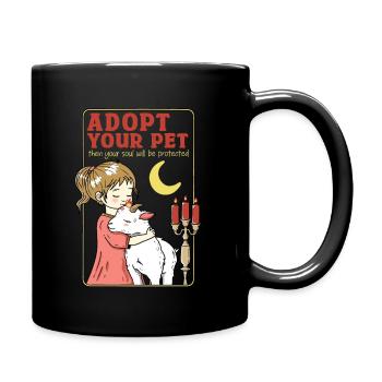 Adopt Your Pet - Full Colour Mug - black - Right