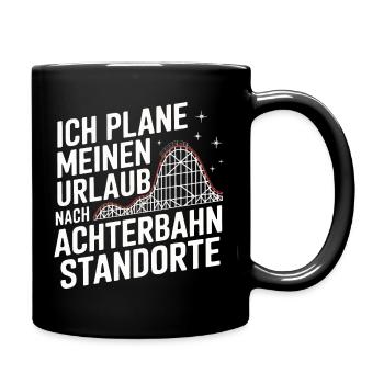 Roller Coaster Amusement Park Roller Coaster - Full Colour Mug - black - Right
